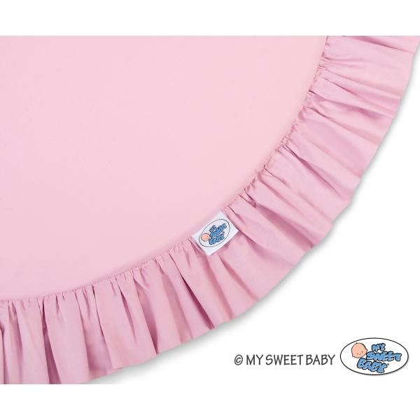 Spielmatte mit Rüsche - rosa
