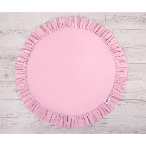 Spielmatte mit Rüsche - rosa