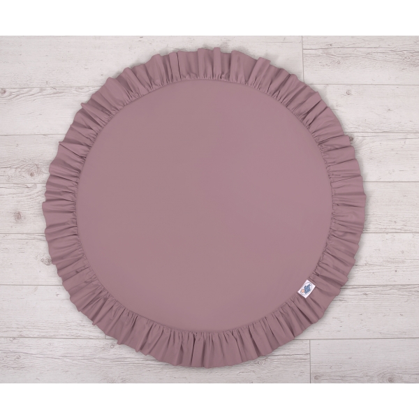 Spielmatte mit Rüsche - pastellviolett