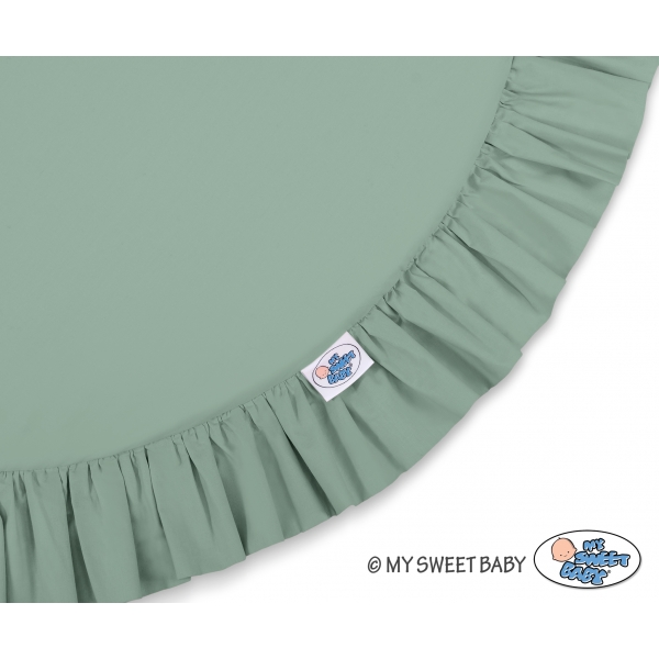 Spielmatte mit Rüsche - pastellgrün