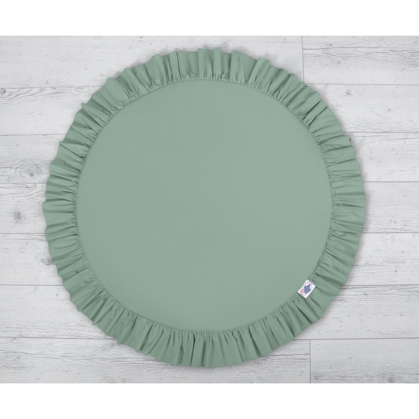 Spielmatte mit Rüsche - pastellgrün