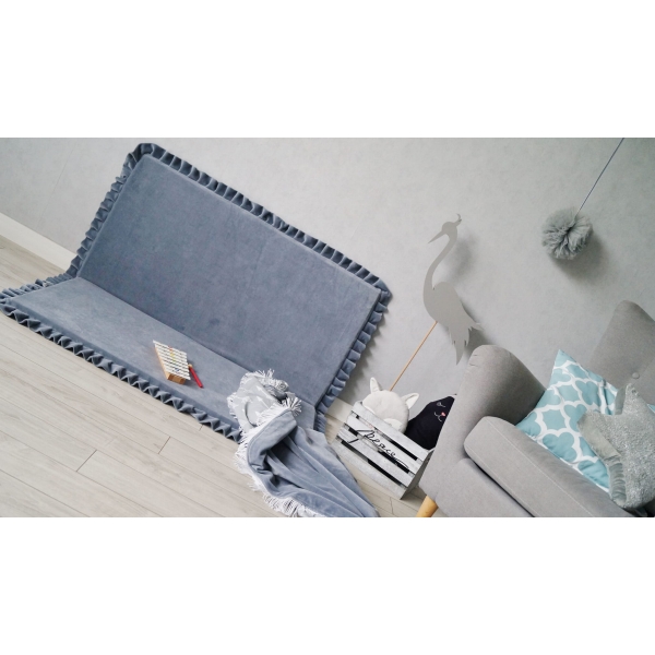 Spielmatte Quadrat Grau 105x105 VELVET