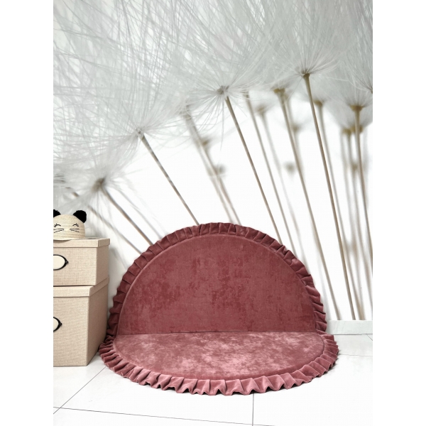 Bodenspielmatte Altrosa rund 105 cm