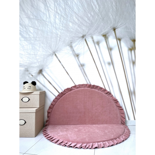 Spielmatte VELVET Rosa rund 105x105