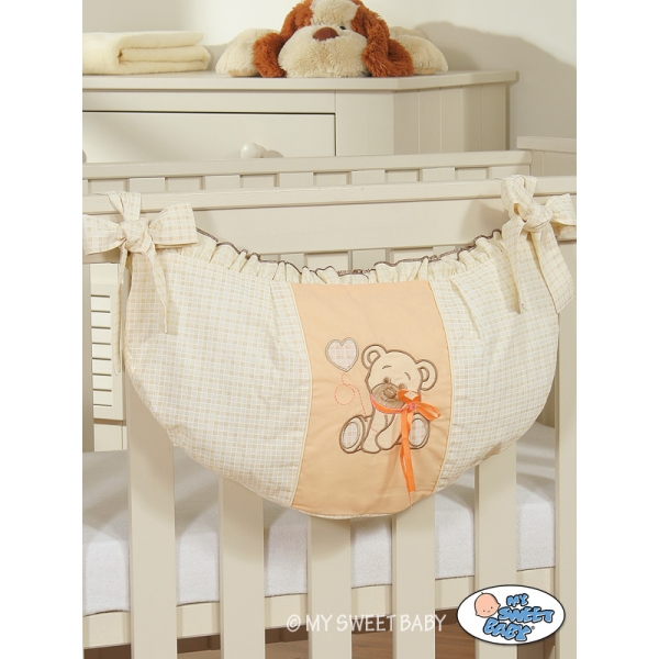 Spielzeugtasche - Bär mit Schleife