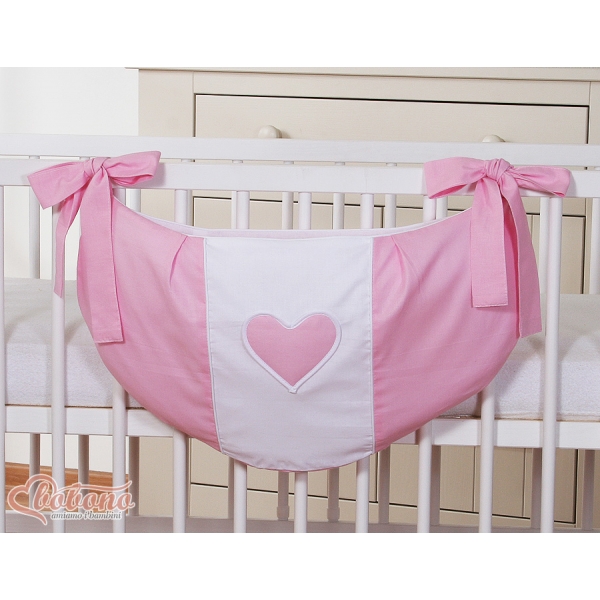 Spielzeugtasche - Hängende Herzen rosa