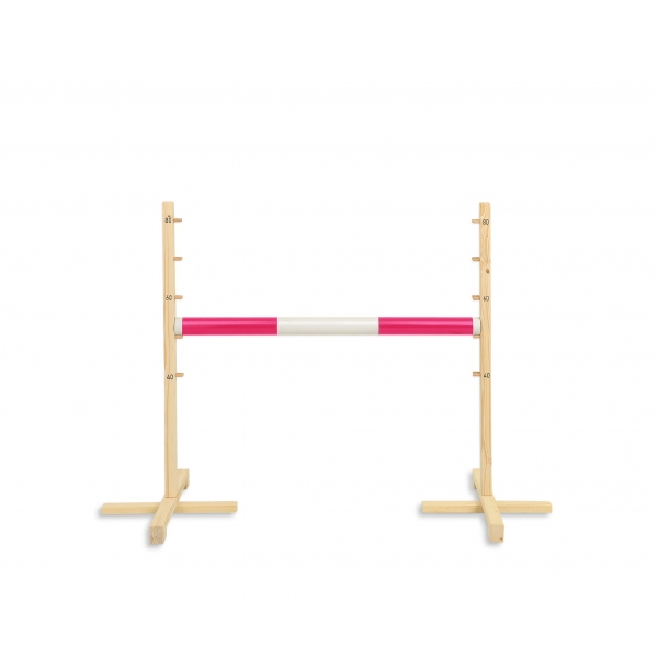 Sprunghindernis für Steckenpferde Hobby Horse 80 cm inkl. Stange 50mm - rosa