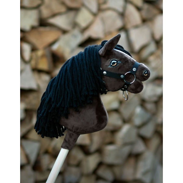 Steckenpferd für Sport Hobbyhorse - dunkelbraunes Pferd A4