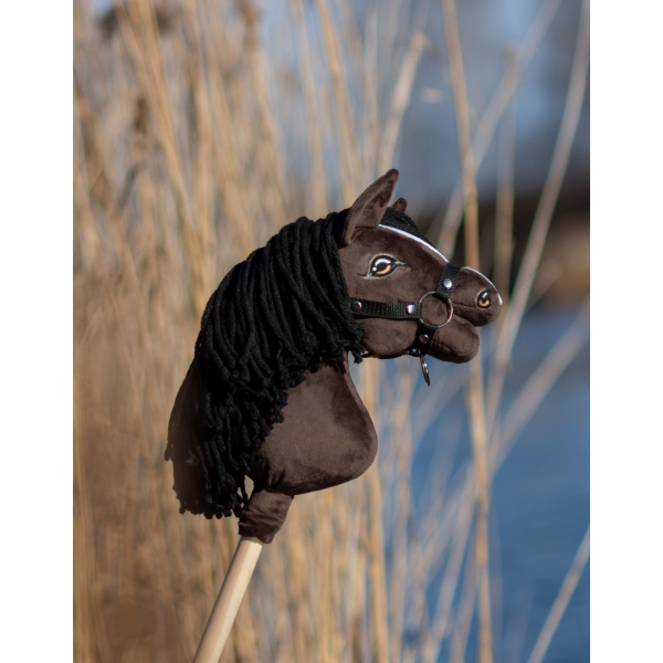 Steckenpferd für Sport Hobbyhorse - dunkelbraunes Pferd A4