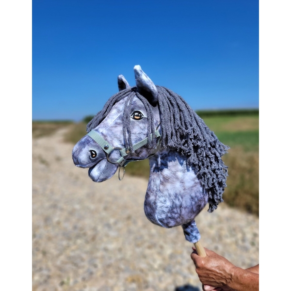 Steckenpferd Hobby Horse Apfelschimmel mit grauer Mähne