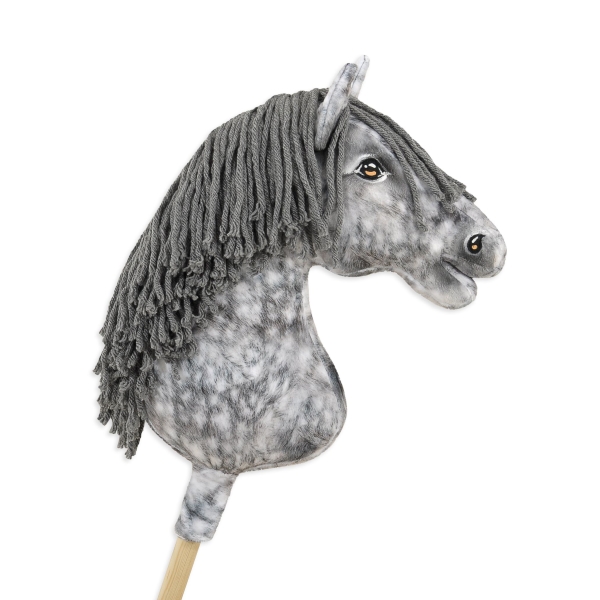 Steckenpferd Hobby Horse Apfelschimmel mit grauer Mähne
