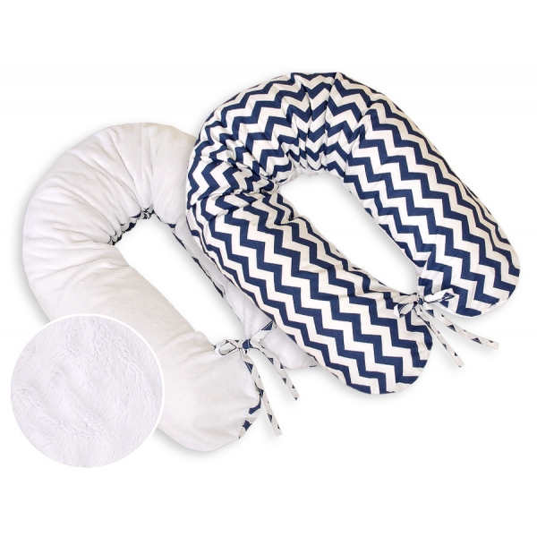 Still - und Entspannungskissen - Simple chevron dunkelblau