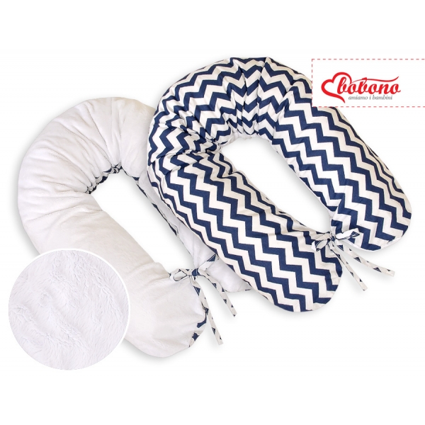 Still - und Entspannungskissen - Simple chevron dunkelblau