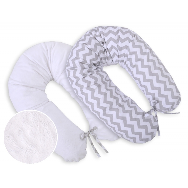 Still - und Entspannungskissen - Simple chevron grau