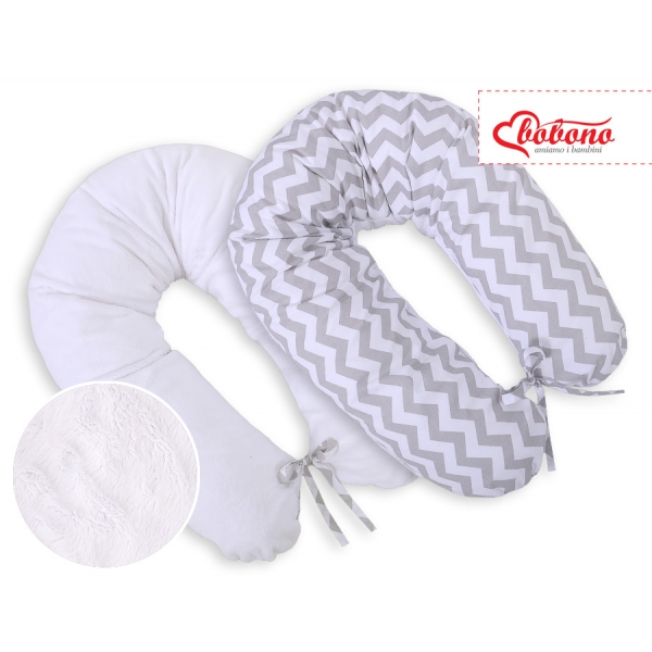 Still - und Entspannungskissen - Simple chevron grau