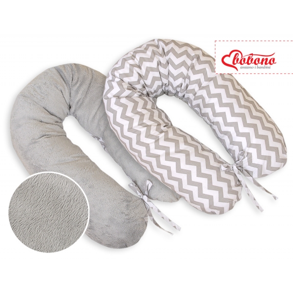 Still - und Entspannungskissen - Simple chevron grau