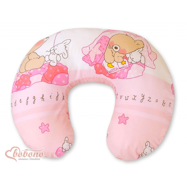 Stillkissen - Basic Teddybär mit Ballon rosa