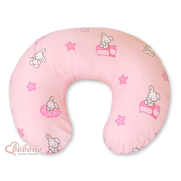 Stillkissen - Basic Teddybär mit Ballon rosa