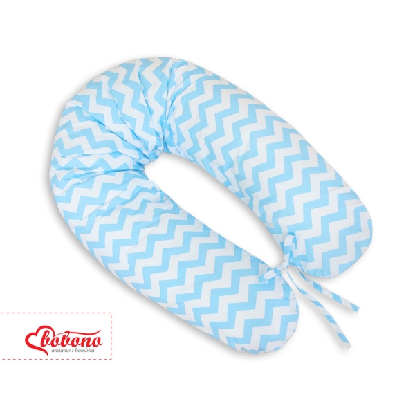 Stillkissen und Entspannungskissen - Simple Chevron blau