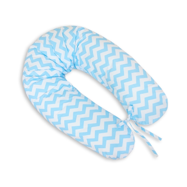 Stillkissen und Entspannungskissen - Simple Chevron blau