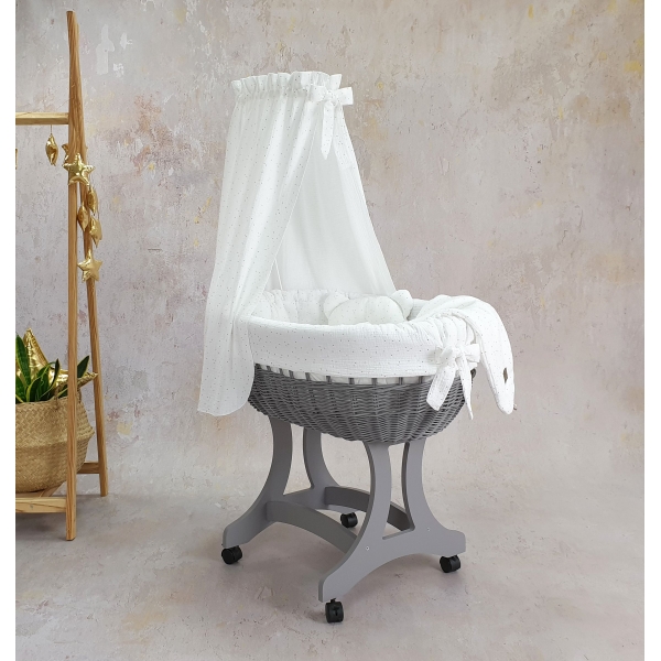 Stubenwagen Baby - grau