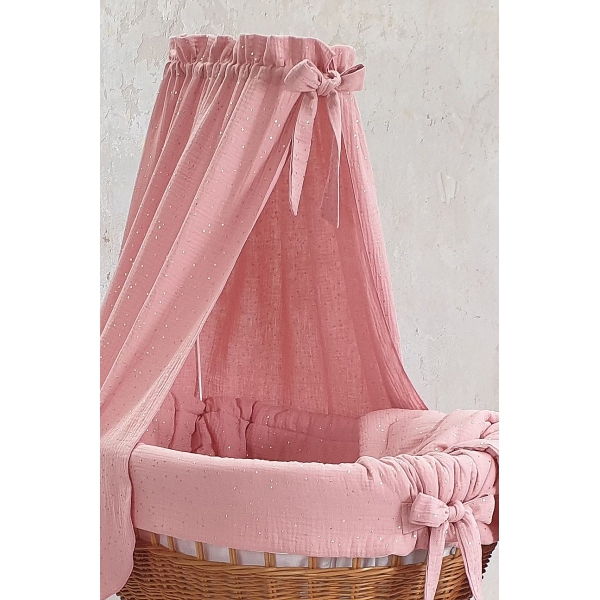 Stubenwagen Bezug Set Rosa für Himmel