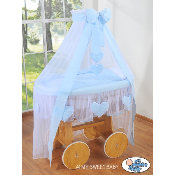 Stubenwagen Junge mit Himmel Deluxe - Amelie blau