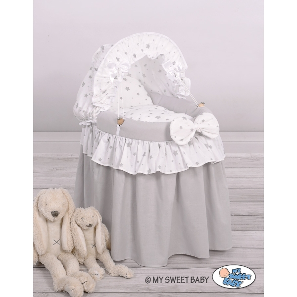Sicher Rattan Stubenwagen Puppen mit Haube