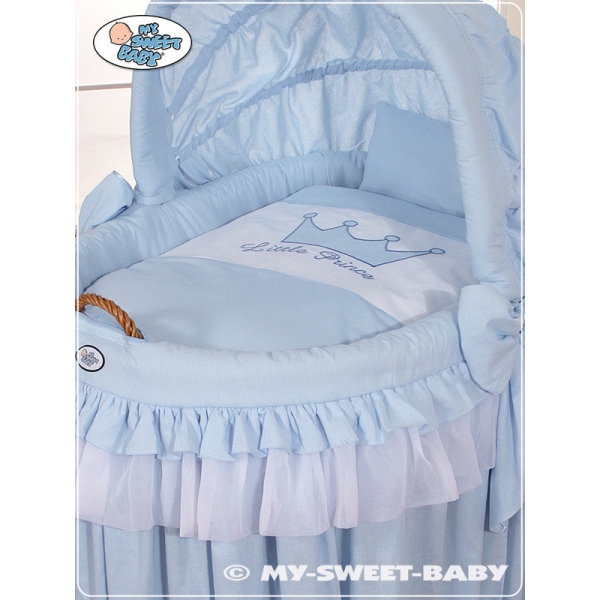 Stubenwagen mit Haube - Little Prince/Princess blau