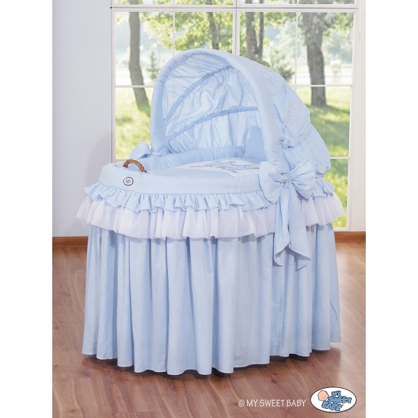 Stubenwagen mit Haube - Little Prince/Princess blau