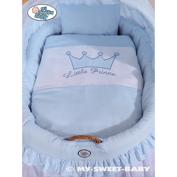 Stubenwagen mit Haube - Little Prince/Princess blau