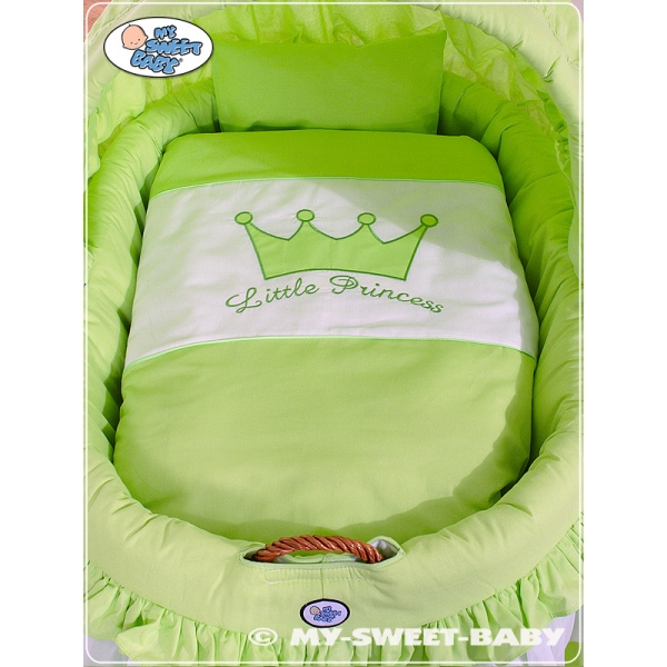 Stubenwagen mit Haube - Little Prince/Princess grün
