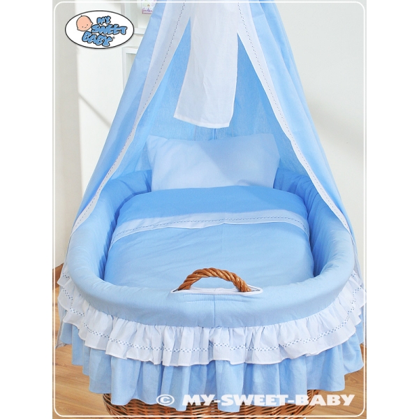 Stubenwagen mit Rollen Blau