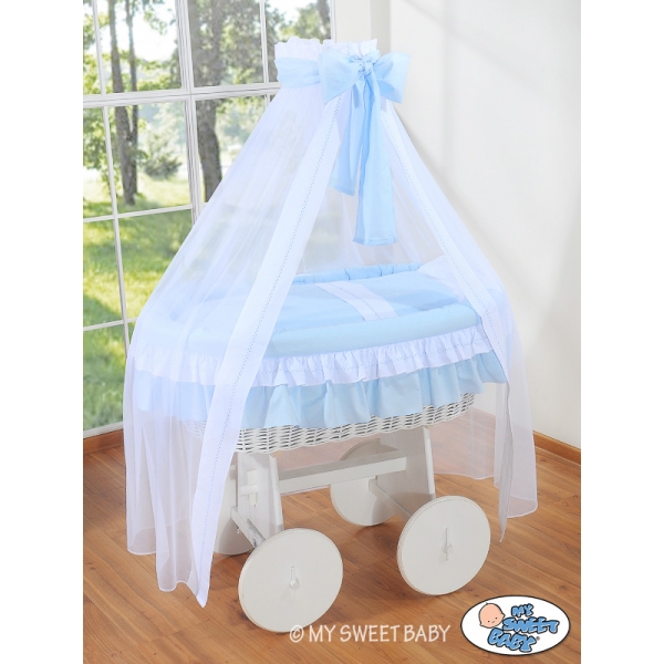 Stubenwagen mit Himmel Deluxe - Bellamy blau