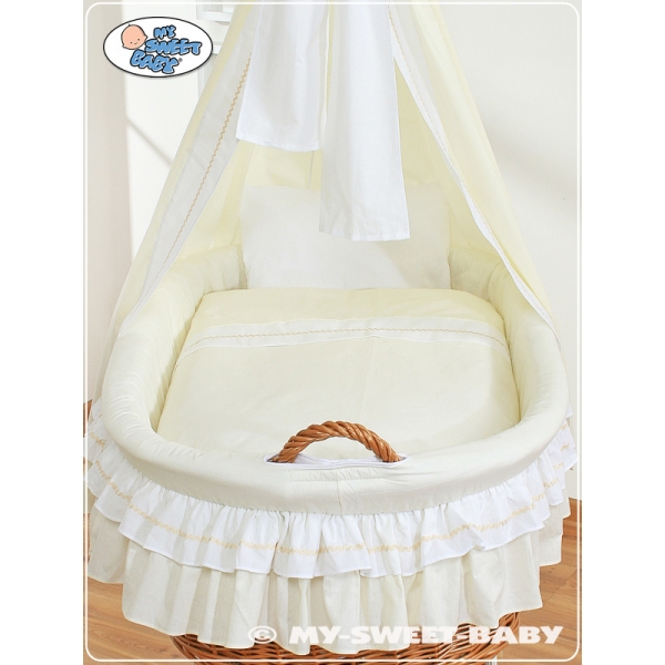 Stubenwagen mit Himmel für Baby - Bellamy creme