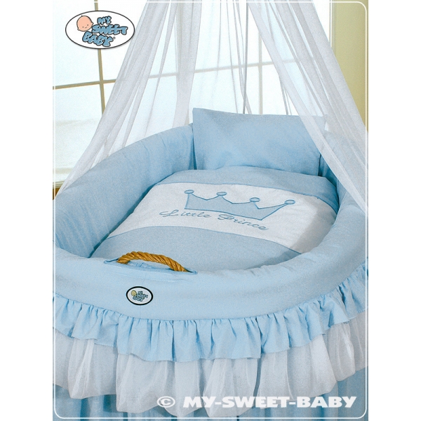 Stubenwagen mit Himmel - Little Prince/Princess blau
