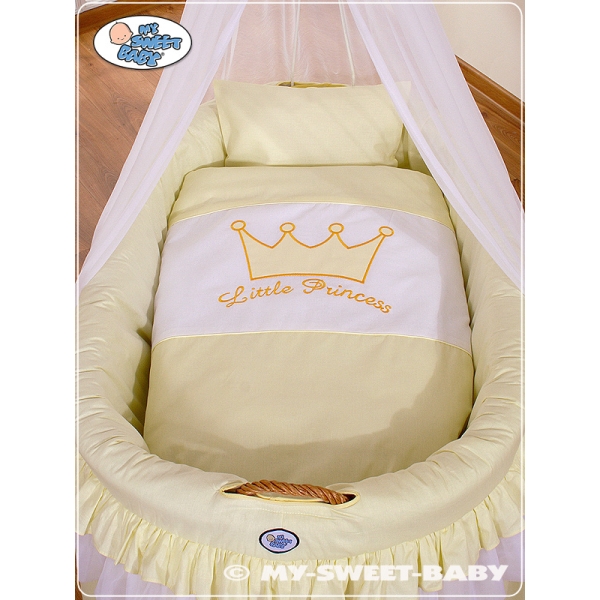 Stubenwagen mit Himmel - Little Prince/Princess creme