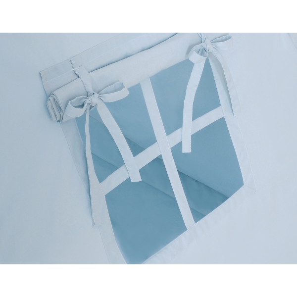 Teepee Kinderspiel-Zelt + Schmuckfedern GRATIS! - blue
