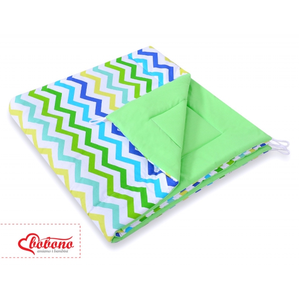 Teepee Kinder Spielzelt  - Chevron grün-blau