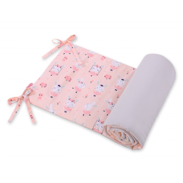 Universal Bettumrandung für Babybett - Ballerinen rosa