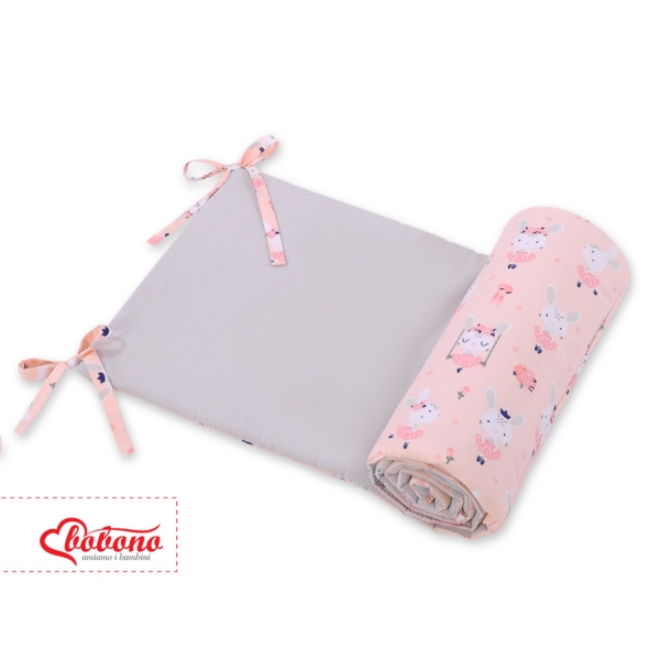 Universal Bettumrandung für Babybett - Ballerinen rosa