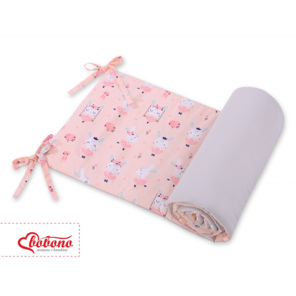 Universal Bettumrandung für Babybett - Ballerinen rosa