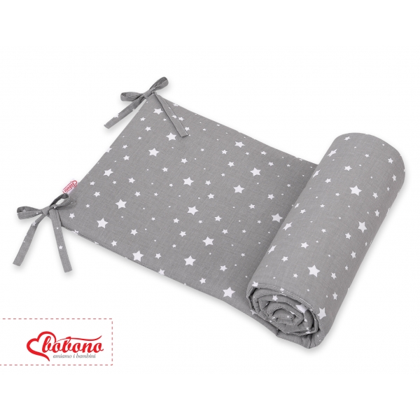 Universal Bettumrandung für Babybett - mini Sternchen weiß