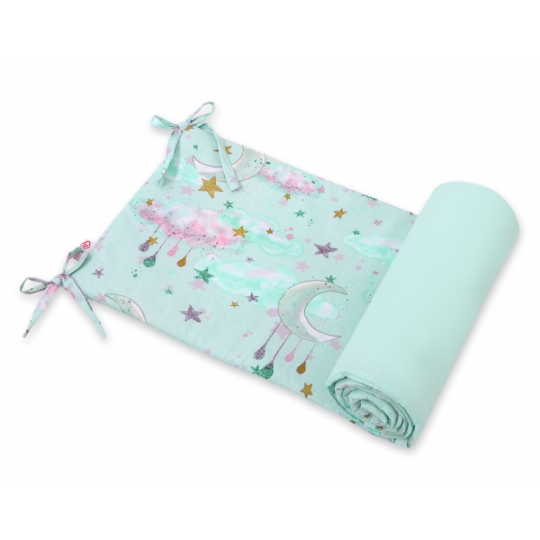 Universal Bettumrandung für Babybett - Monde minze