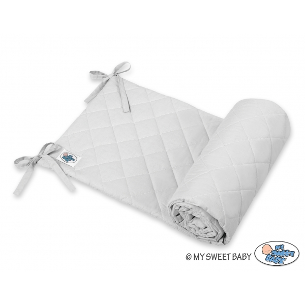 Universal Bettumrandung gesteppt - grau