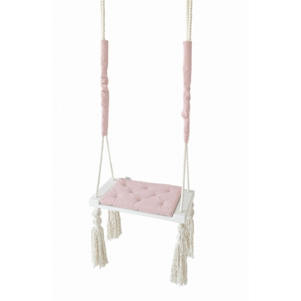 Brettschaukel in vintage Stil - rosa