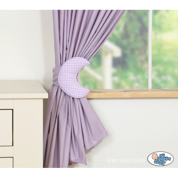 Vorhänge für Babyzimmer - Gute Nacht lila