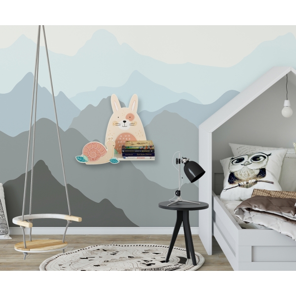 Wandregal für das Kinderzimmer - Hase