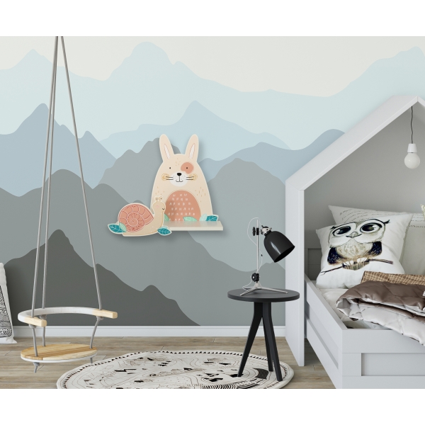 Wandregal für das Kinderzimmer - Hase