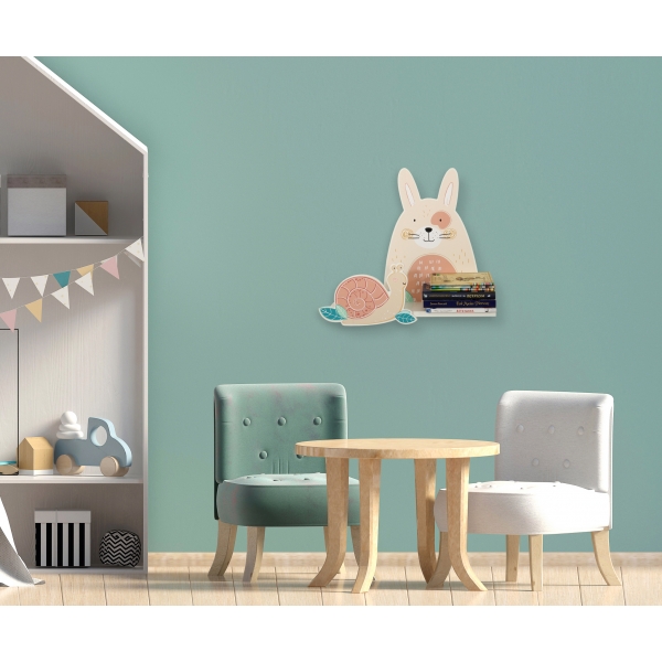 Wandregal für das Kinderzimmer - Hase